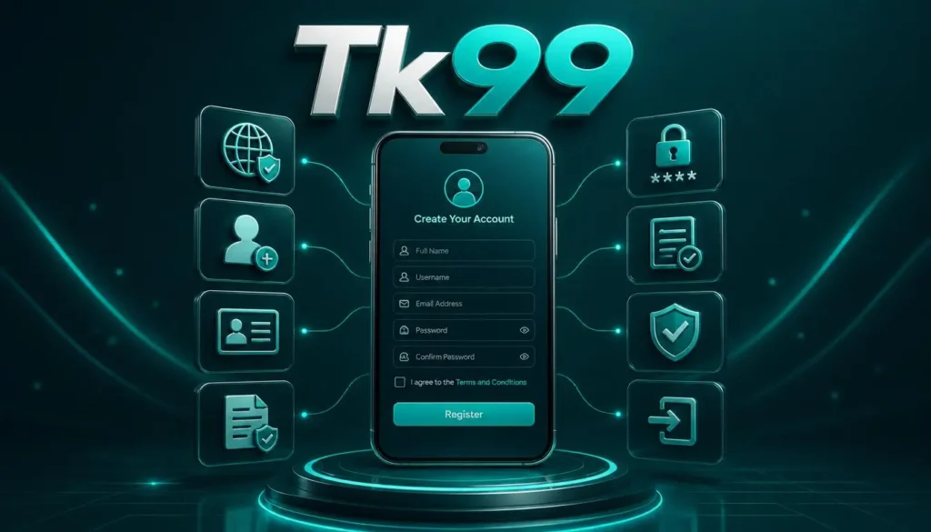 Register 3 Tk99 registration process and account setup